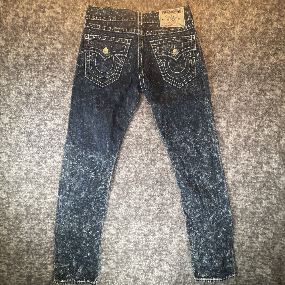 True Religion Women’s Skinny Jeans Dark Wash Denim 31x32 Pocket Flap Stretch